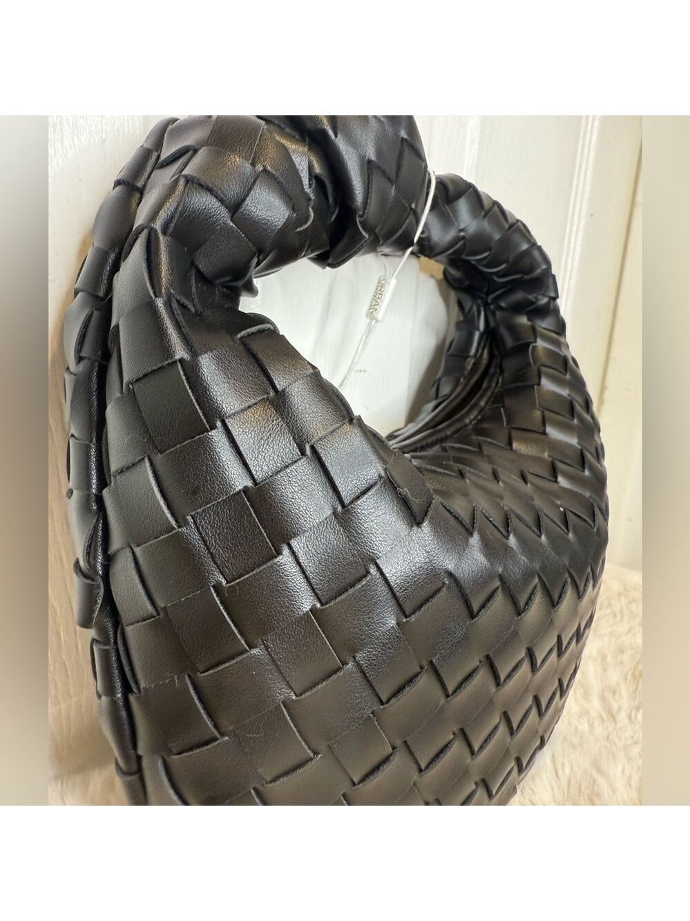 URBAN EXPRESSIONS WOVEN KNOT HOBO VEGAN PURSE HANDBAG - Picture 3 of 16